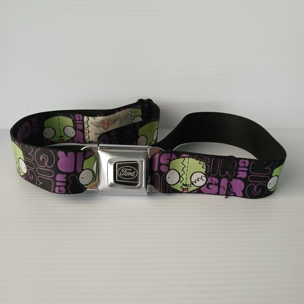 Buckle Down Invader Zim Gir Ford Logo Belt